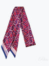 Chain Print Skinny Scarf Red - MULBERRY - BALAAN 2