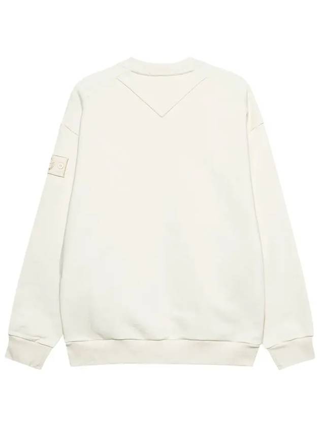 Waffen Patch Ghost Piece Cotton Sweatshirt Ivory - STONE ISLAND - BALAAN 3