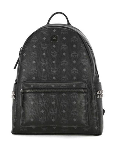 Visetos Stark Side Studs Backpack Black - MCM - BALAAN 1