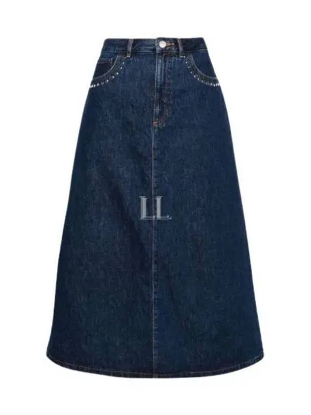 Redwood Rivet Flare Cut Denim A-Line Skirt Stonewashed Indigo - A.P.C. - BALAAN 2