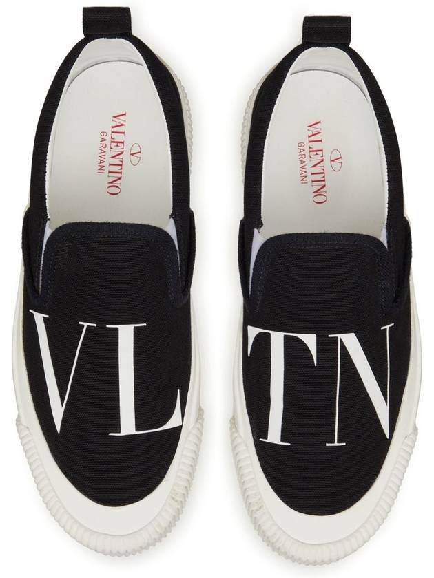 VLTN Canvas Slip-On Black - VALENTINO - BALAAN 4