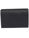 Saffiano Leather Trifold Half Wallet Black - MARNI - BALAAN 4