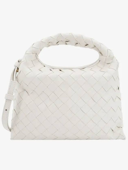 Intrecciato Mini Hop Tote Bag White - BOTTEGA VENETA - BALAAN 2