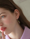 Drop Earrings Purple - SOSOO - BALAAN 1