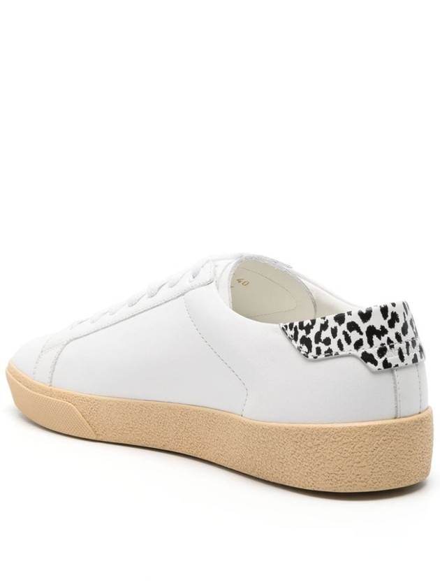 Men's Court Classic Low Top Sneakers White - SAINT LAURENT - BALAAN 3