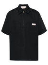 Workwear Gabardine Polo Shirt Granite - MARNI - BALAAN 2