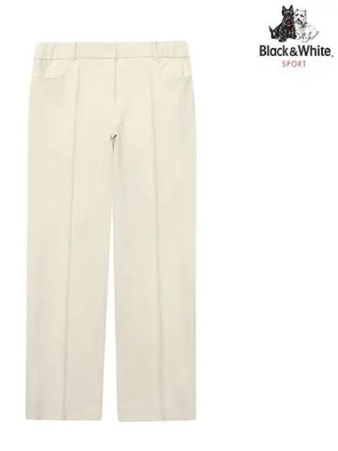 Women s Daimaru High Waist 9 4 Pants 5064LZWP IVORY - BLACK&WHITE - BALAAN 1