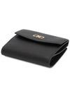 Gancini Logo Wallet Black - SALVATORE FERRAGAMO - BALAAN 4