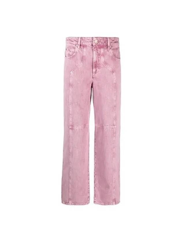 Valeria Washed Straight Jeans Pink - ISABEL MARANT - BALAAN 2