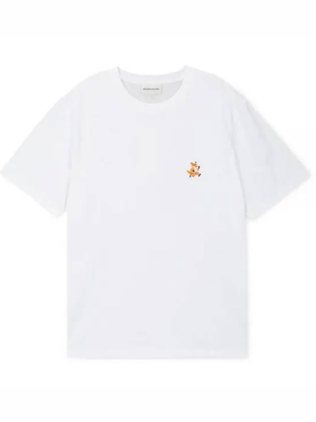 Men s Speedy Fox White Short Sleeve T Shirt MM00125KJ0008 WH 1156389 - MAISON KITSUNE - BALAAN 1