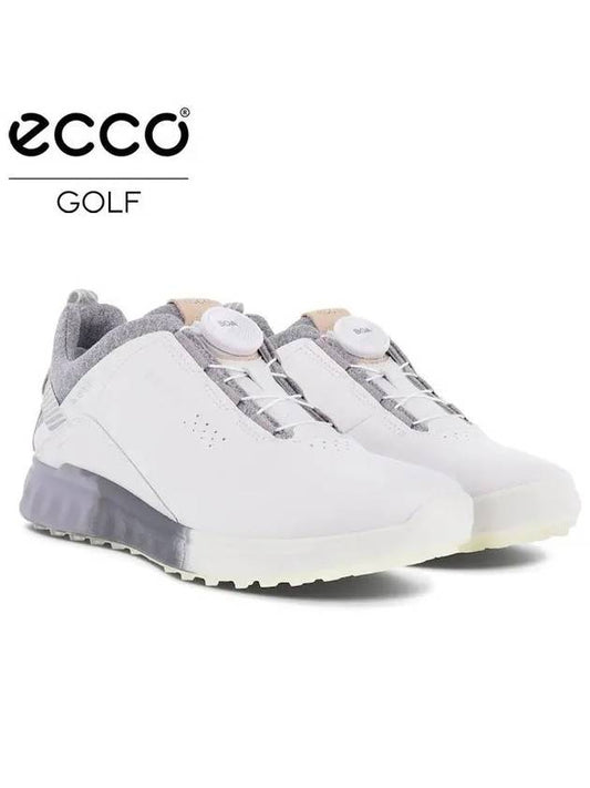 Three Boa Fit Gore-Tex Spikeless White Gray - ECCO - BALAAN 2