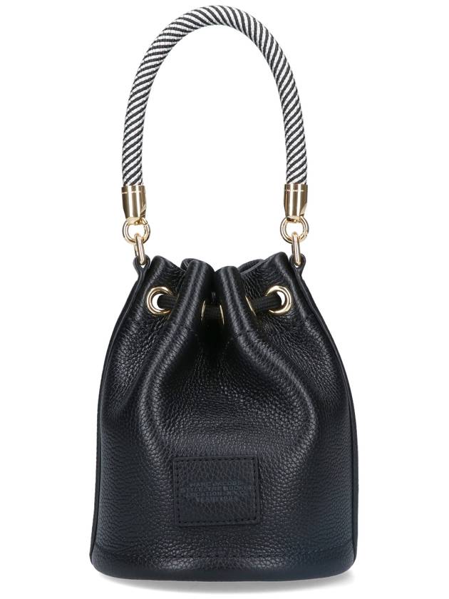 Micro Leather Mini Bucket Bag Black - MARC JACOBS - BALAAN 4