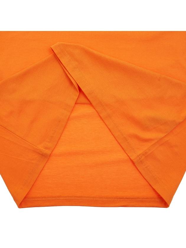 logo applique short sleeve t-shirt orange - BURBERRY - BALAAN.