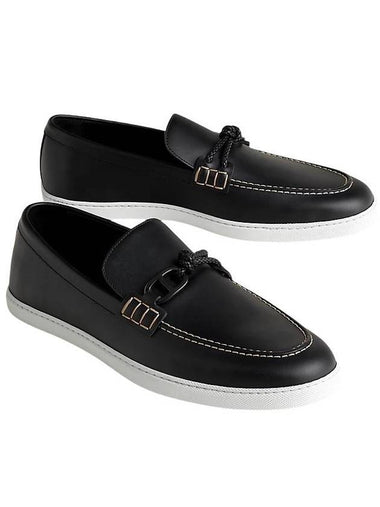 Ignacio Driving Loafers Black - HERMES - BALAAN 1