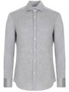 Silk Long Sleeve Shirt Grey - BRUNELLO CUCINELLI - BALAAN 2