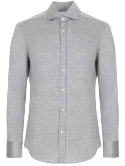 Silk Long Sleeve Shirt Grey - BRUNELLO CUCINELLI - BALAAN 2