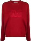 Edo Monogram Cashmere Knit Top Red - MAX MARA - BALAAN 2