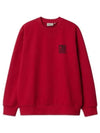 Logo Print Sweatshirt Red - CARHARTT WIP - BALAAN 2