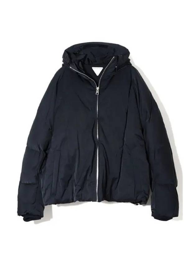 Tech Nylon Puffer Zip Up Jacket Navy - BOTTEGA VENETA - BALAAN 1