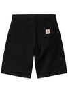 LANDON Logo Patch Half Pants Black I033280 8902 - CARHARTT - BALAAN 3