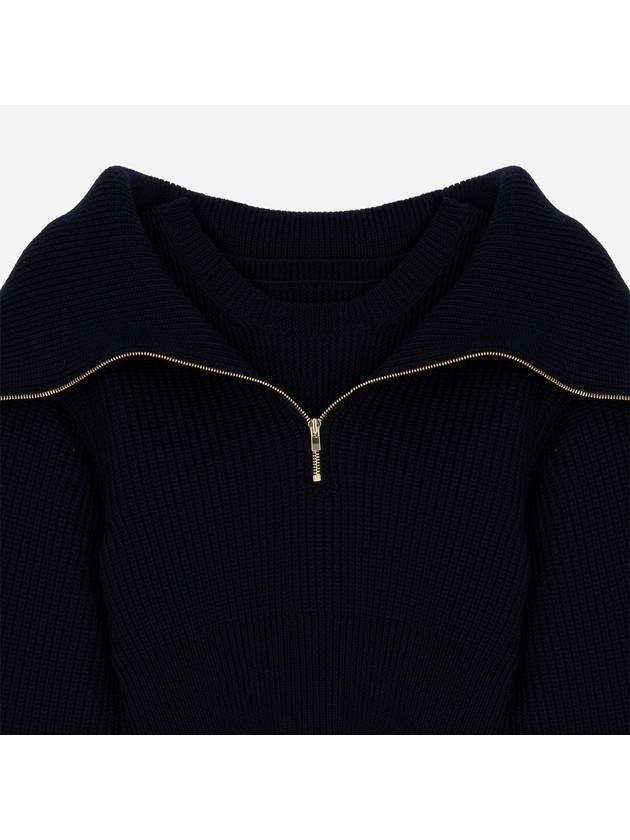 La maille Risoul knit top dark navy - JACQUEMUS - BALAAN 3