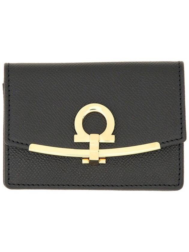 Salvatore Ferragamo Business Card Holder "Hooks" - SALVATORE FERRAGAMO - BALAAN 1