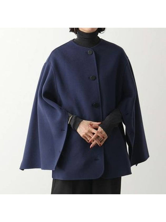 Single-Breasted Cape Navy - MARNI - BALAAN 2