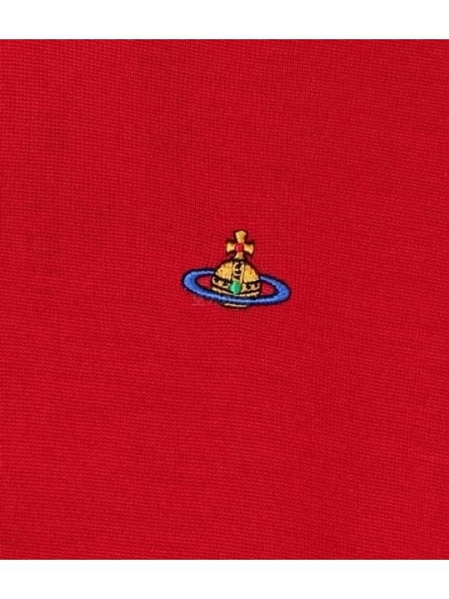 Bea Embroidered Logo Cardigan Red - VIVIENNE WESTWOOD - BALAAN 6