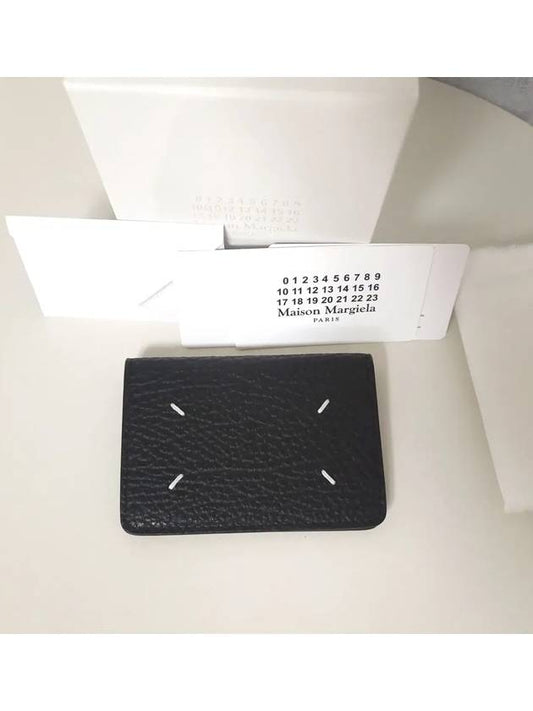 Bovine Leather Card Wallet Black - MAISON MARGIELA - BALAAN 2