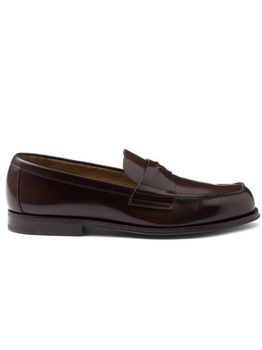 Brushed Leather Loafers Sienna - PRADA - BALAAN 1