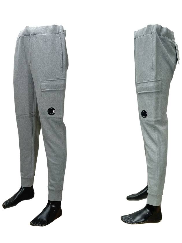 Men's Lens Cargo Pocket Track Pants Grey - CP COMPANY - BALAAN 3