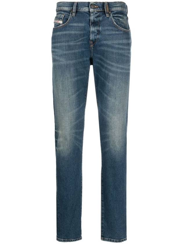 Destructive Slim Fit Jeans Blue - DIESEL - BALAAN 2