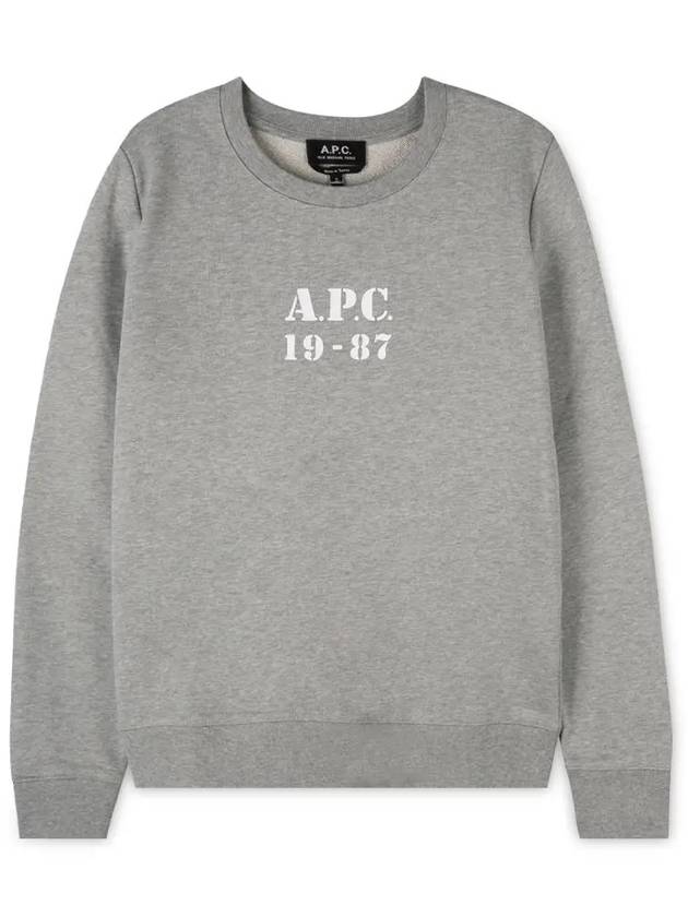 Melissa Logo Cotton Sweatshirt Grey - A.P.C. - BALAAN 2