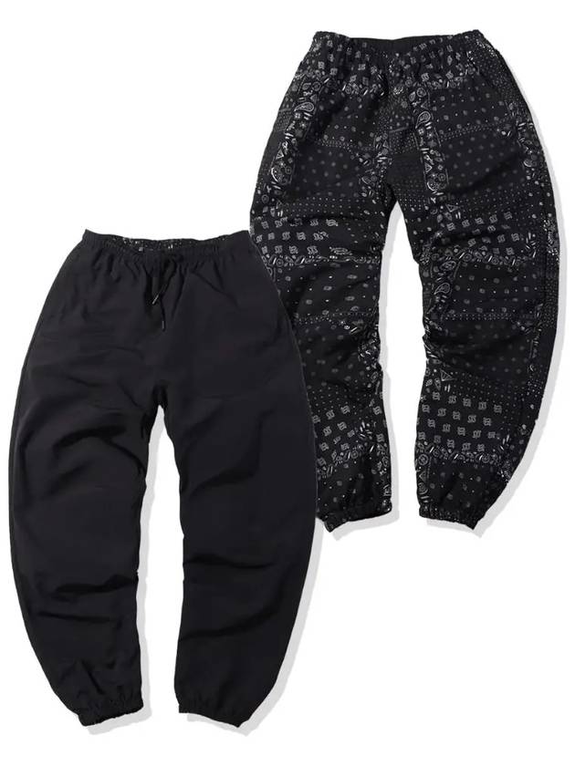 reversible bandana banding track pants black - OFFGRID - BALAAN 4