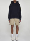 Old Treatment Malfile Fleece Hoodie Navy - STONE ISLAND - BALAAN 3