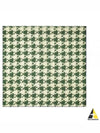 Houndstooth Silk Scarf Green - BURBERRY - BALAAN 2