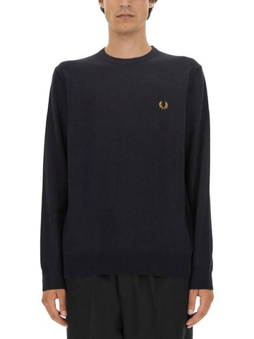 JERSEY WITH LOGO EMBROIDERY - FRED PERRY - BALAAN 1