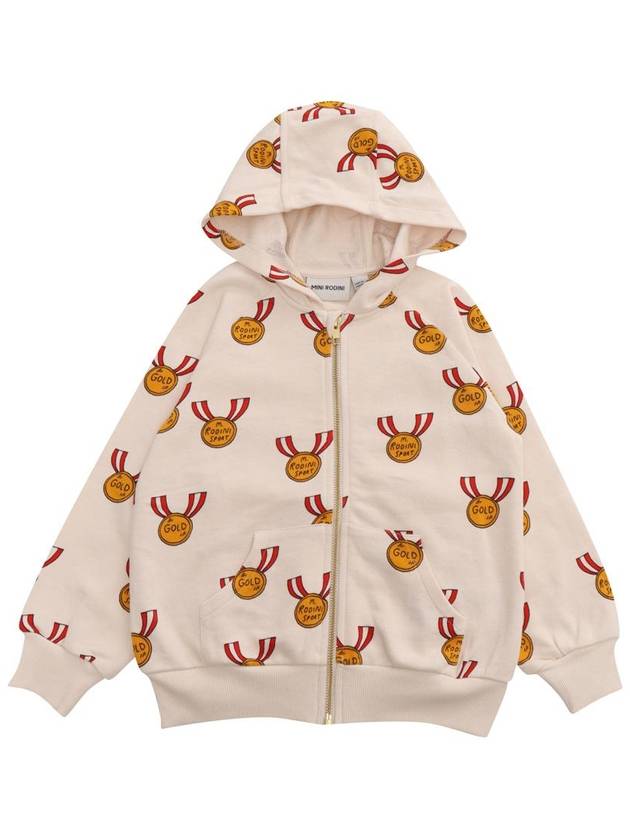 Mini Rodini Zipper Sweatshirt W/ Hoodie Kid - MINI RODINI - BALAAN 1