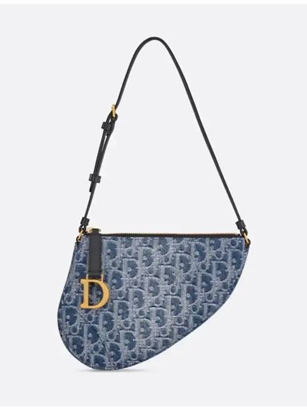 Saddle Rodeo Pouch Bag Blue - DIOR - BALAAN 2