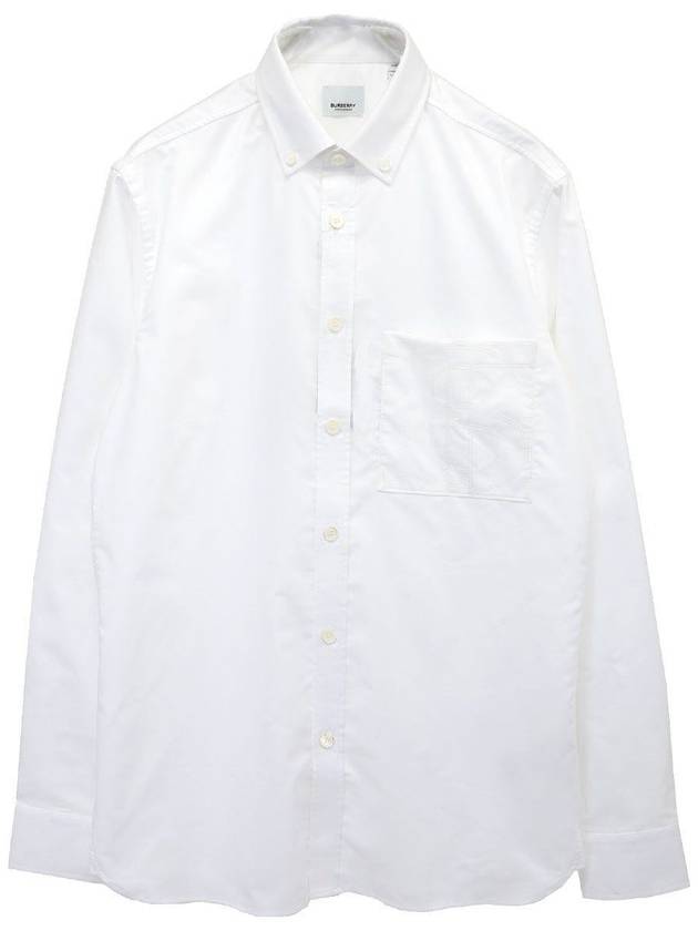 Long Sleeve Shirt 8055779 A1462 OPTIC WHITE - BURBERRY - BALAAN 2