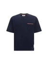 Cotton Oversized Pocket Short Sleeve T-Shirt Navy - THOM BROWNE - BALAAN 2