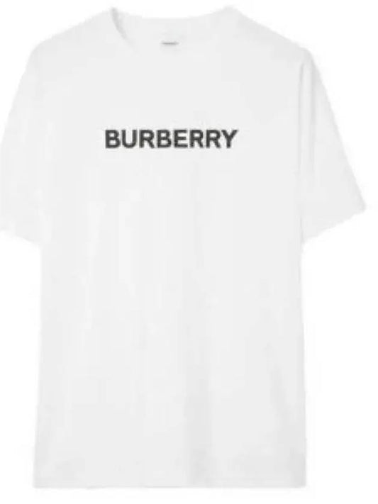 Logo Print Short Sleeve T-Shirt White - BURBERRY - BALAAN 2