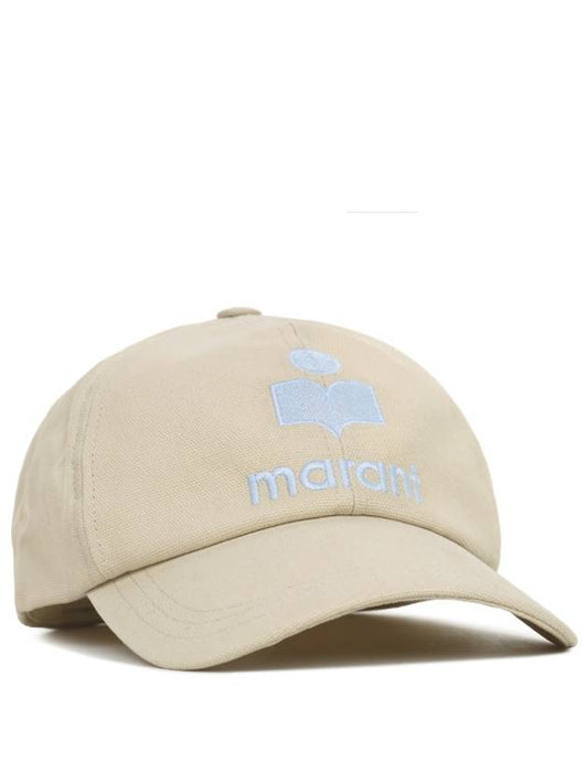 Tyron Logo Cotton Ball Cap Ecru Blue - ISABEL MARANT - BALAAN 2