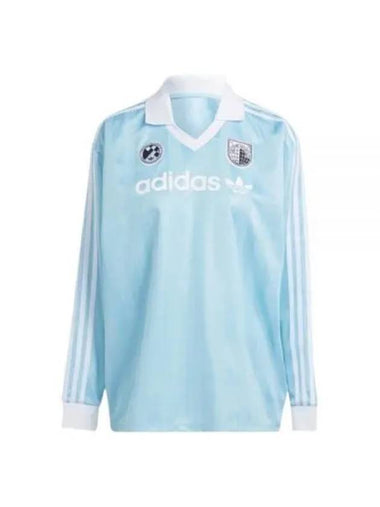 Football Long Sleeve T Shirt Light Aqua KR Women - ADIDAS - BALAAN 1