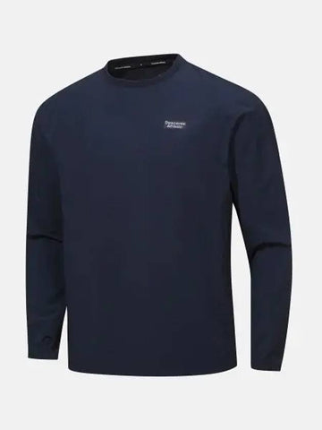 ICEMOTION Comfort Fit Woven Sweatshirt Navy SP323TWH71 - DESCENTE - BALAAN 1