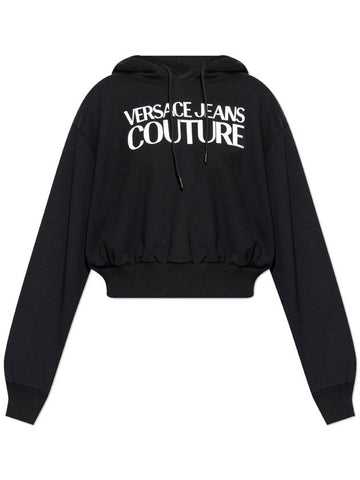 Versace Jeans Couture Sweatshirt With Logo, Women's, Black - VERSACE - BALAAN 1