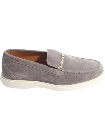 Suede Loafers Dark Grey - KITON - BALAAN 1