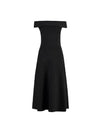 Straight Neckline Long Dress Black - FABIANA FILIPPI - BALAAN 2