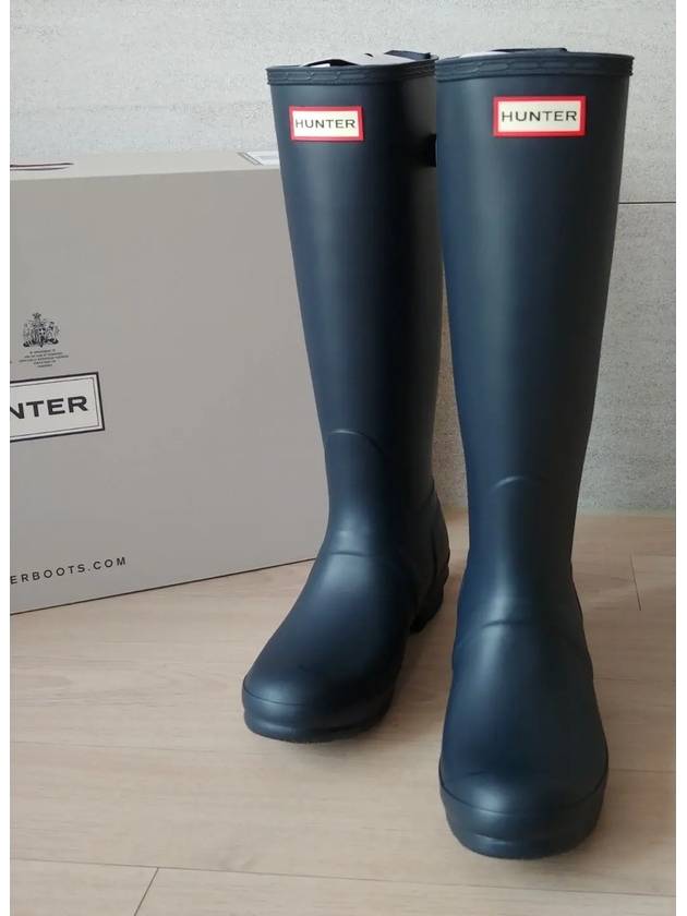 Original Bag Adjustable Rain Boots Navy W ORG BACK WFT1001RMA - HUNTER - BALAAN 1