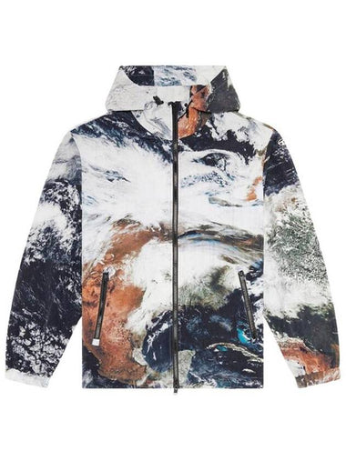 J-Warrett Nylon Printed Windbreaker - DIESEL - BALAAN 1